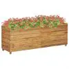 vidaXL Raised Bed 150x40x55 cm Recycled Teak and Steel vidaXL Raised Bed 150x40x55 cm Recycled Teak and Steel