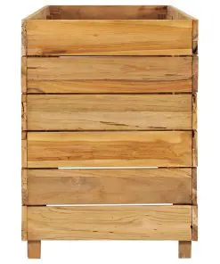 vidaXL Planter 150x40x55 cm Recycled Teak and Steel