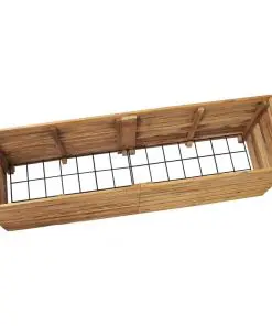 vidaXL Planter 150x40x55 cm Recycled Teak and Steel