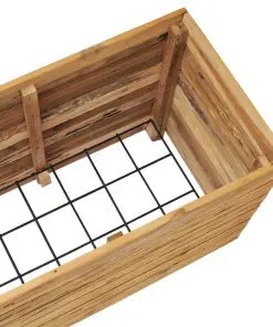 vidaXL Planter 150x40x55 cm Recycled Teak and Steel