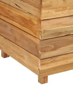 vidaXL Planter 150x40x55 cm Recycled Teak and Steel