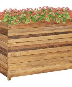 vidaXL Raised Bed 100x40x72 cm Recycled Teak and Steel