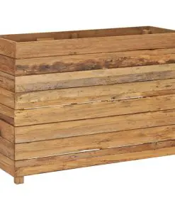 vidaXL Planter 100x40x72 cm Recycled Teak and Steel