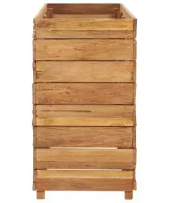 vidaXL Planter 150x40x72 cm Recycled Teak and Steel