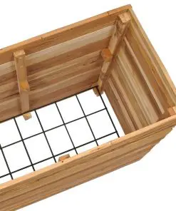 vidaXL Planter 150x40x72 cm Recycled Teak and Steel
