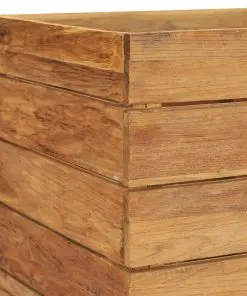 vidaXL Planter 150x40x72 cm Recycled Teak and Steel