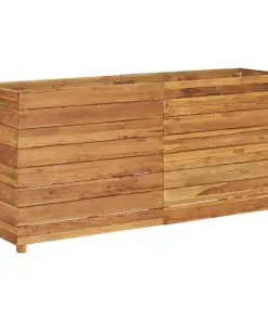 vidaXL Planter 150x40x72 cm Recycled Teak and Steel