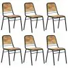 vidaXL Dining Chairs 6 pcs Solid Mango Wood vidaXL Dining Chairs 6 pcs Solid Mango Wood