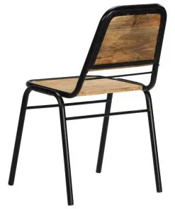 vidaXL Dining Chairs 6 pcs Solid Mango Wood