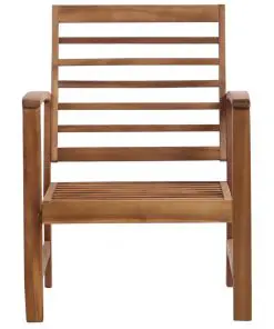vidaXL 4 Piece Garden Lounge Set Solid Acacia Wood