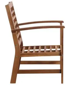 vidaXL 4 Piece Garden Lounge Set Solid Acacia Wood