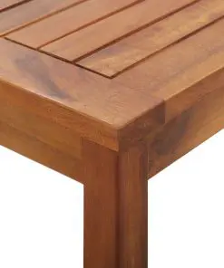 vidaXL 4 Piece Garden Lounge Set with Cushions Solid Acacia Wood