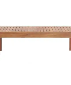 vidaXL 4 Piece Garden Lounge Set with Cushions Solid Acacia Wood