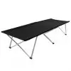 vidaXL Camping Bed 206x75x45 cm XXL Black vidaXL Camping Bed 206x75x45 cm XXL Black