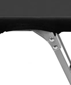 vidaXL Camping Bed 206x75x45 cm XXL Black
