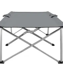 vidaXL Camping Bed 206x75x45 cm XXL Grey