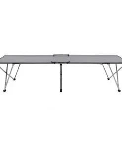 vidaXL Camping Bed 206x75x45 cm XXL Grey