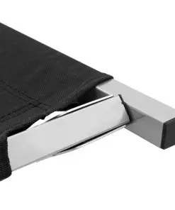 vidaXL Camping Bed 190x74x47 cm XL Black