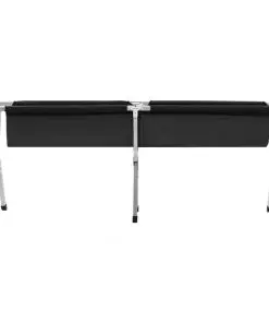 vidaXL Camping Bed 190x74x47 cm XL Black