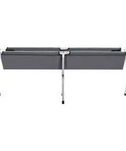 vidaXL Camping Bed 190x74x47 cm XL Grey