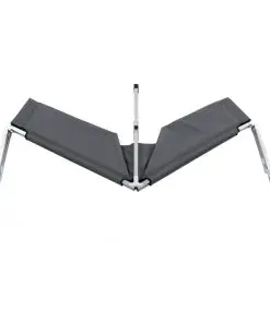 vidaXL Camping Bed 190x74x47 cm XL Grey