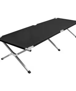vidaXL Camping Bed 210x80x48 cm XXL Black