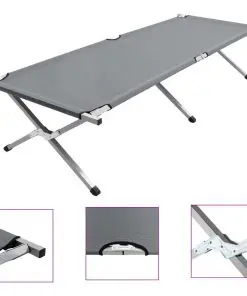 vidaXL Camping Bed 210x80x48 cm XXL Grey