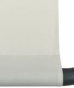 vidaXL Outdoor Lounge Bed with Canopy and Pillows Cream White