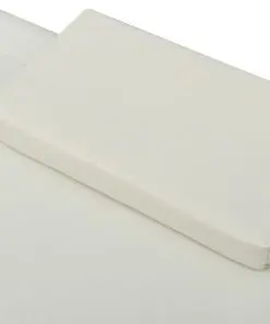 vidaXL Outdoor Lounge Bed Fabric Cream