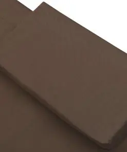 vidaXL Outdoor Lounge Bed Fabric Brown