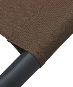 vidaXL Outdoor Lounge Bed Fabric Brown