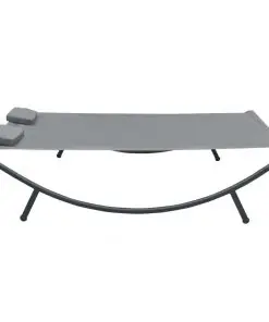vidaXL Outdoor Lounge Bed Fabric Anthracite
