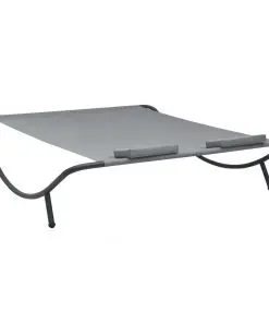 vidaXL Outdoor Lounge Bed Fabric Anthracite