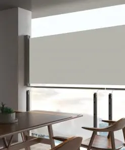 vidaXL Patio Retractable Side Awning 60×300 cm Cream