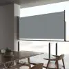 vidaXL Patio Retractable Side Awning 60×300 cm Grey vidaXL Patio Retractable Side Awning 60×300 cm Grey