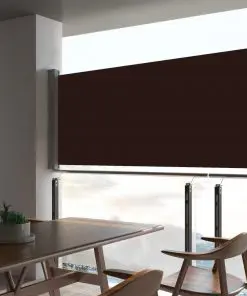 vidaXL Patio Retractable Side Awning 60×300 cm Brown