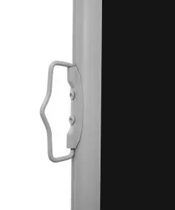 vidaXL Patio Retractable Side Awning 100×300 cm Black