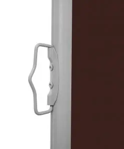 vidaXL Patio Retractable Side Awning 100×500 cm Brown