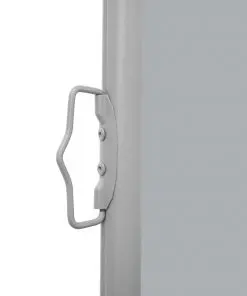 vidaXL Patio Retractable Side Awning 120×500 cm Grey