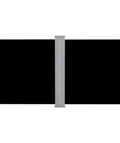 vidaXL Retractable Side Awning Black 120×600 cm