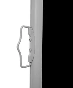 vidaXL Retractable Side Awning Black 120×600 cm