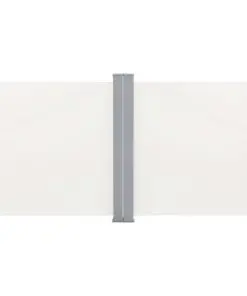 vidaXL Retractable Side Awning Cream 120×600 cm