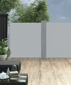 vidaXL Retractable Side Awning Anthracite 120×600 cm