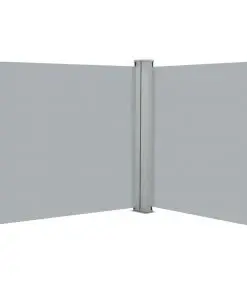 vidaXL Patio Retractable Double Side Awning 170×600 cm Anthracite