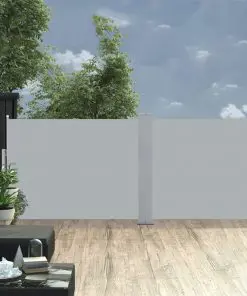 vidaXL Retractable Side Awning Anthracite 120×1000 cm