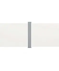 vidaXL Retractable Side Awning Cream 140×1000 cm