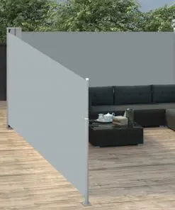 vidaXL Retractable Side Awning Anthracite 140×1000 cm