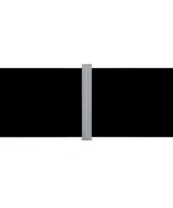 vidaXL Retractable Side Awning Black 170×1000 cm