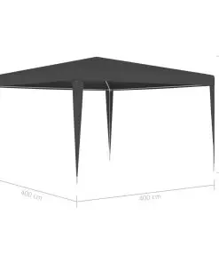 vidaXL Professional Party Tent 4×4 m Anthracite 90 g/m²