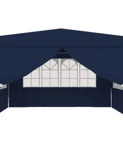 vidaXL Professional Party Tent with Side Walls 4×4 m Blue 90 g/m²